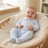 BIS-2020-2674: Baby Boys Giraffe All In one With Smocking (NB-6 Months)